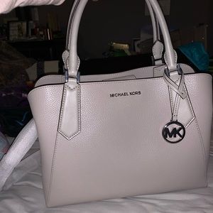 Pearl Gray Authentic Michael Kors purse & wallet